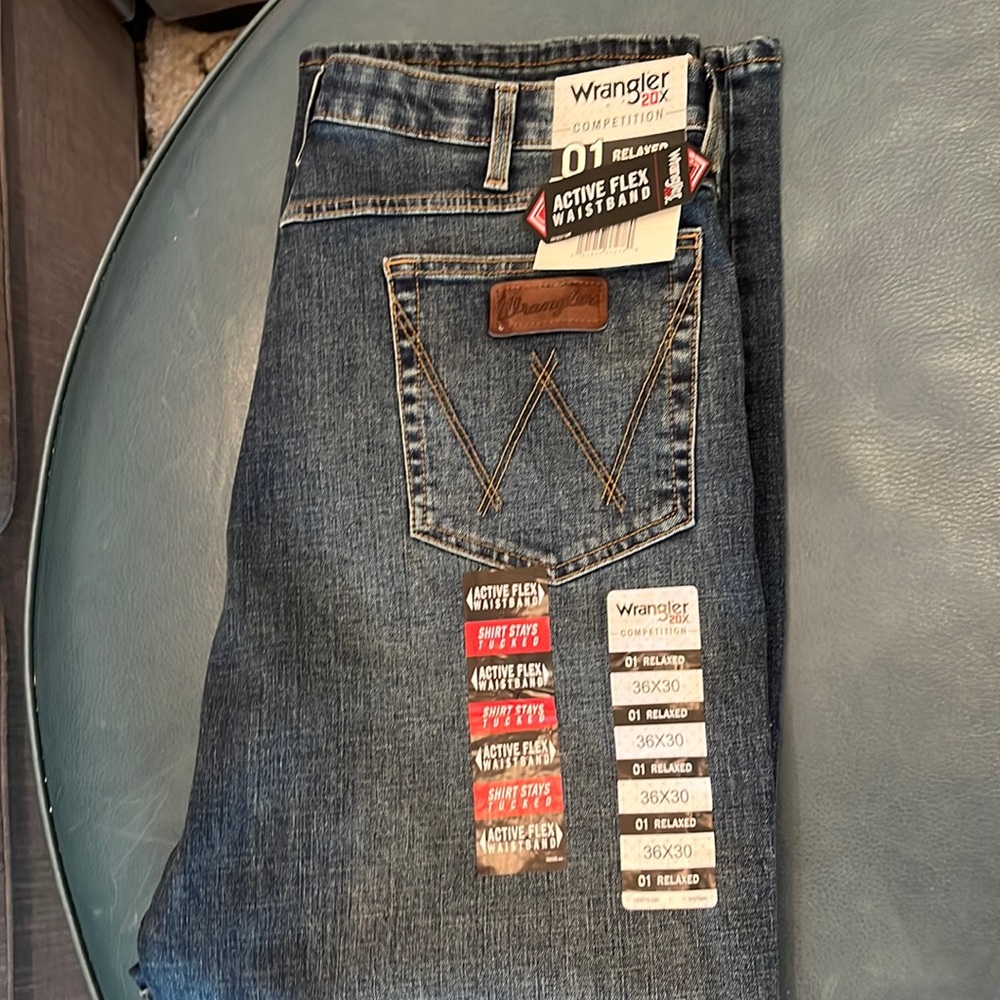 Wrangler blue jeans